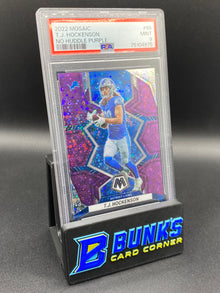2022 TJ Hockenson No Huddle Purple PSA 9 16/50