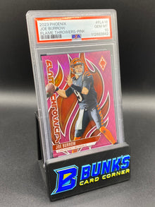 2023 Joe Burrow Flame Throws Pink PSA 10 105/175