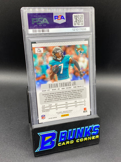 2024 Brian Thomas Jr. Blue Prizm PSA 9 Rc 63/149