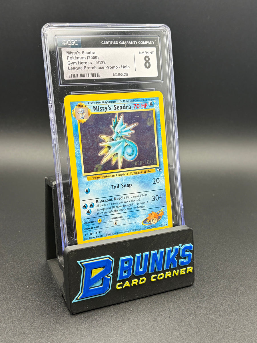 Misty's Seadra League Prerelease Promo Holo CGC 8