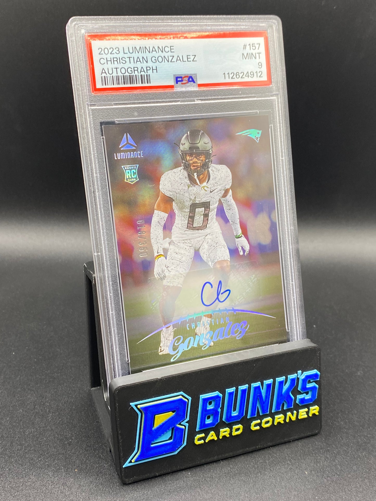 2023 Christian Gonzalez Auto PSA 9 18/350