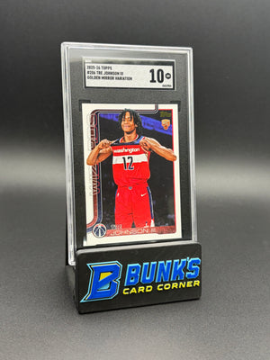 2025-26 Tre Johnson III Golden Mirror Variation SGC 10 RC
