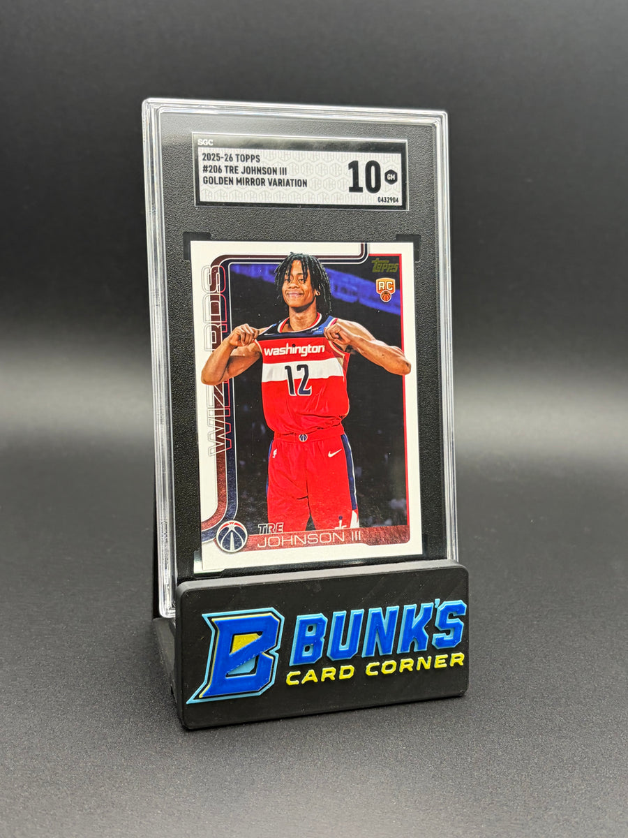 2025-26 Tre Johnson III Golden Mirror Variation SGC 10 RC