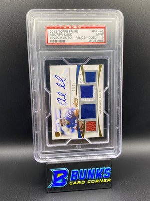 2012 Andrew Luck Level V Gold Auto Patch PSA 9
