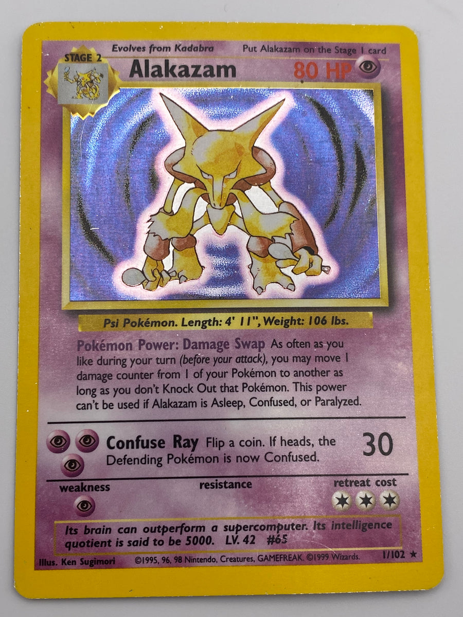 Alakazam Holo Base Set MP