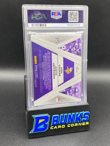 2020 Kirk Cousins & Justin Jefferson Team Mat. Blue PSA 8 33/49