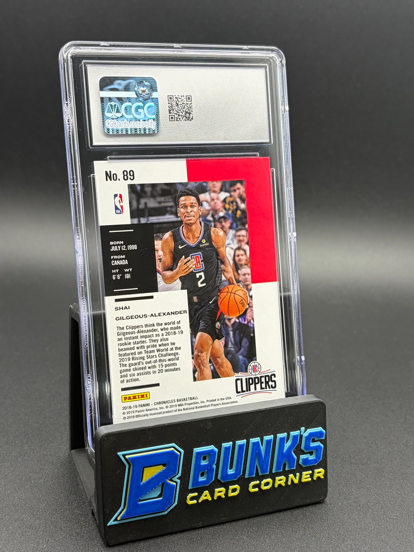 2018-19 Shai Gilgeous Alexander CGC 10 RC