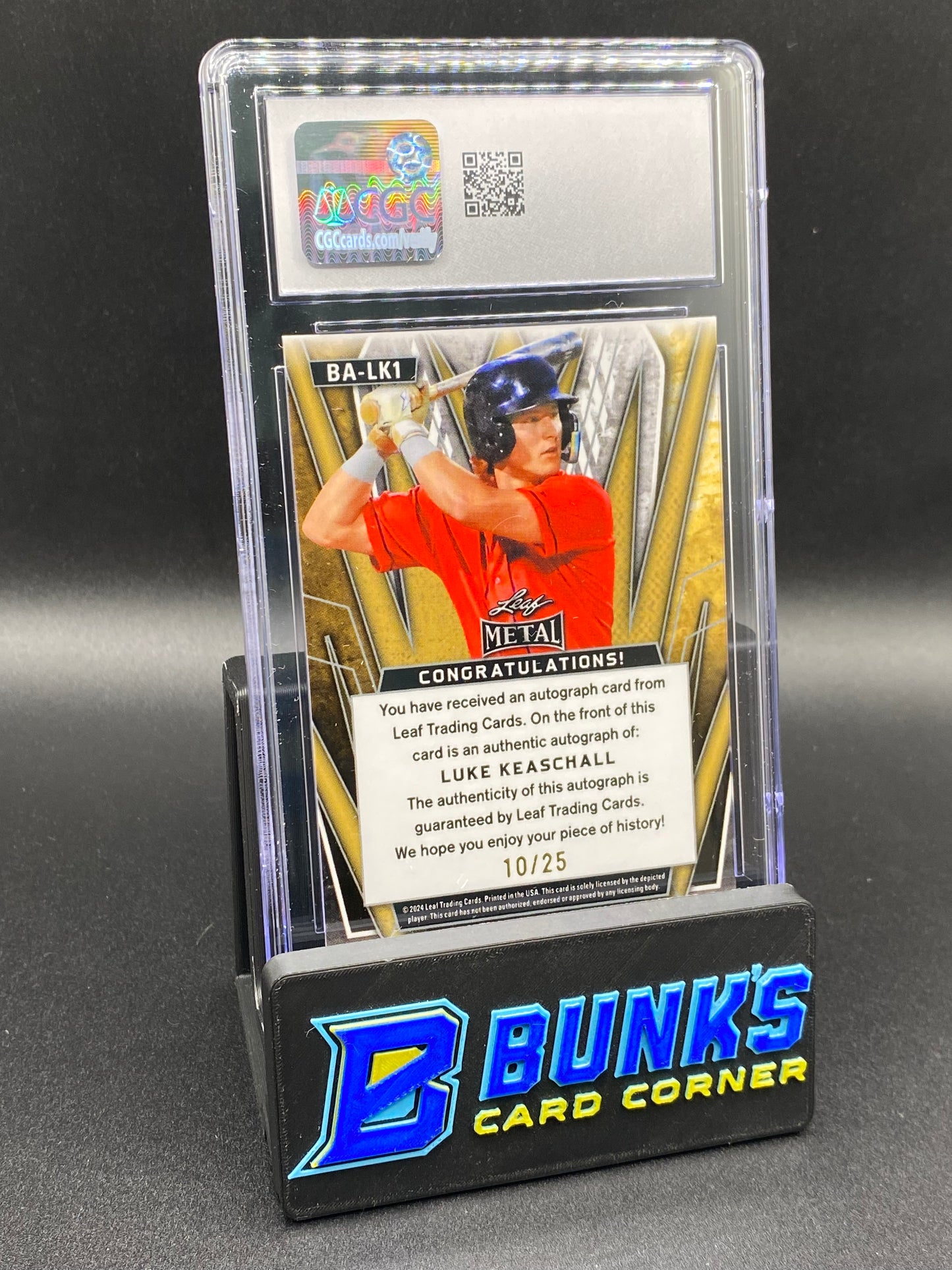 2024 Luke Keaschall Prismatic Blue CGC 9/10 10/25