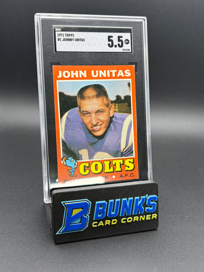 1971 Johnny Unitas Topps SGC 5.5