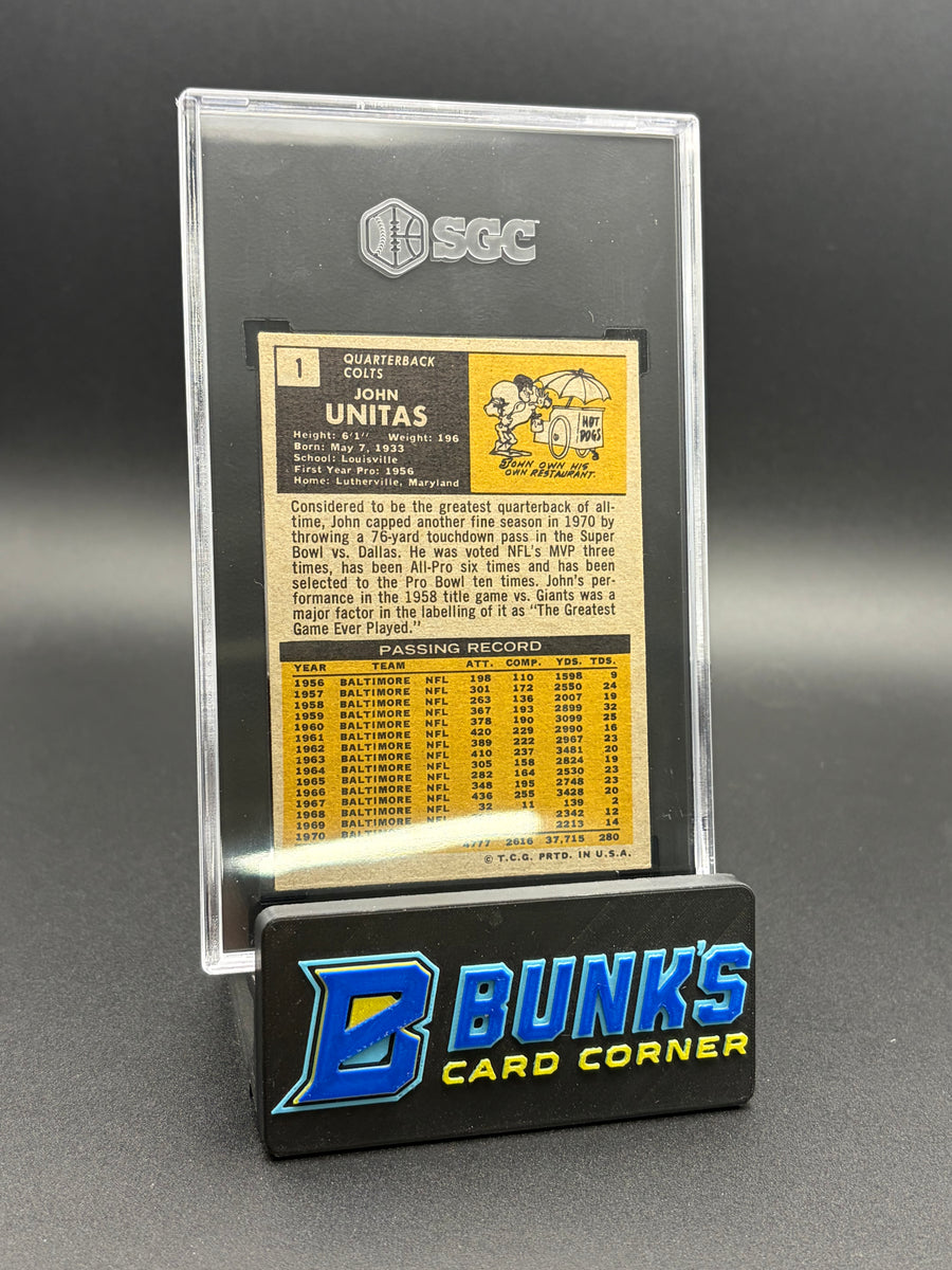 1971 Johnny Unitas Topps SGC 5.5