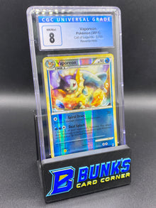 2011 Vaporeon Reverse Holo Call of Legends CGC 8