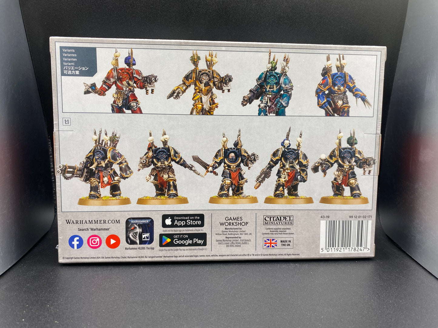 Warhammer Chaos Space Marines Chaos Terminator Squad
