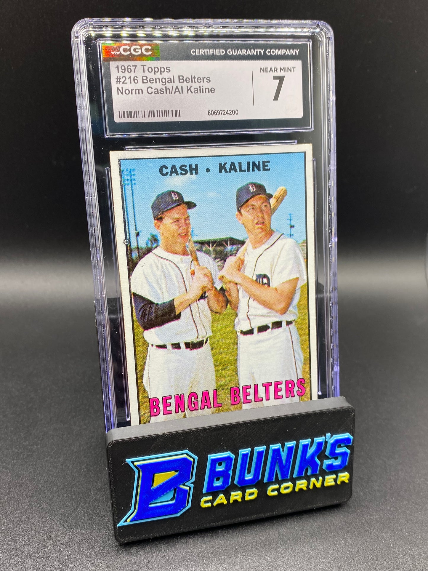 1967 Bengal Belters Norm Cash/Al Kaline CGC 7