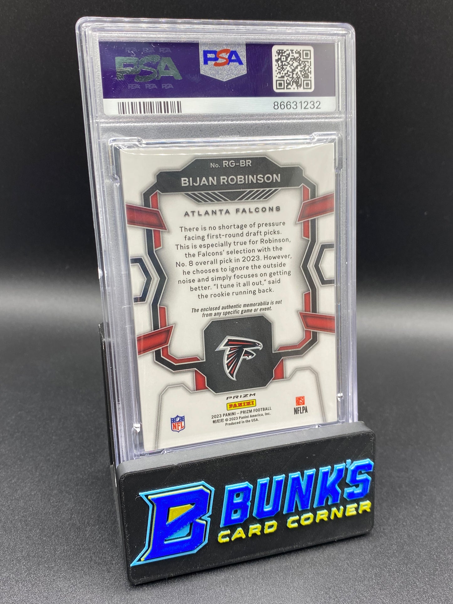 2023 Bijan Robinson Rookie Gear PSA 10