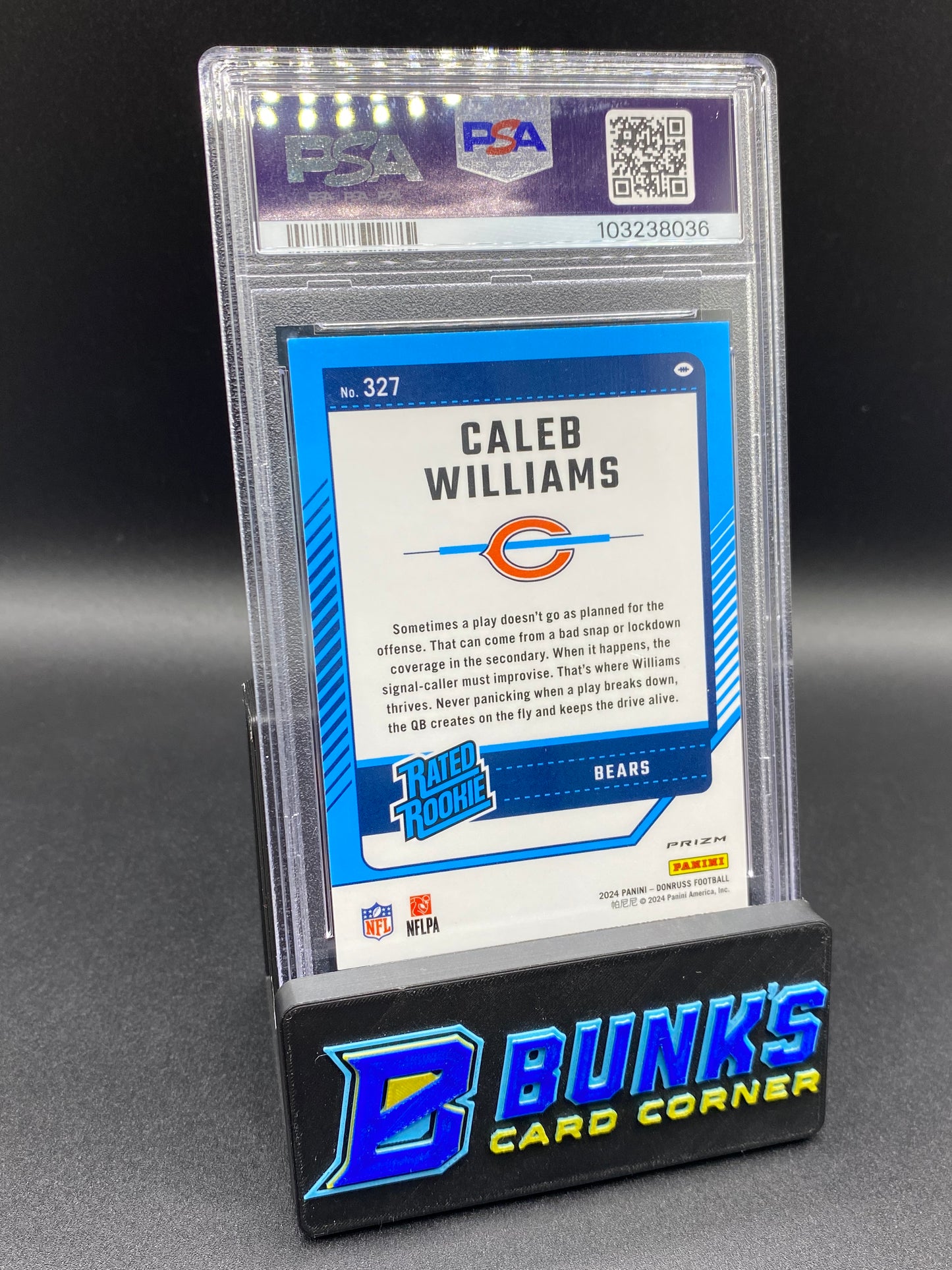 2024 Caleb Williams Optic Preview Red Pandora PSA 9