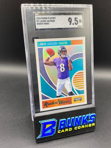 2018 Lamar Jackson Rookie Wave SGC 9.5