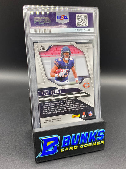 2024 Rome Odunze Black & White Checker PSA 9