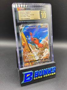 Galarian Zapdos V Alt Art Chilling Reign CGC PRISTINE 10