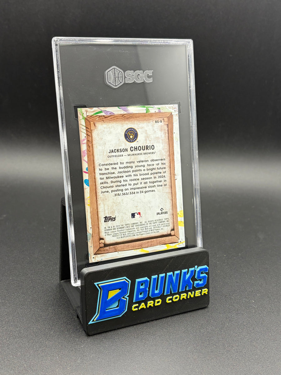 2024 Jackson Chourio Showpieces Bowman's Best SGC 10 RC