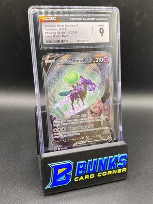 Shadow Rider Calyrex V Ult Art Chilling Reign CGC 9