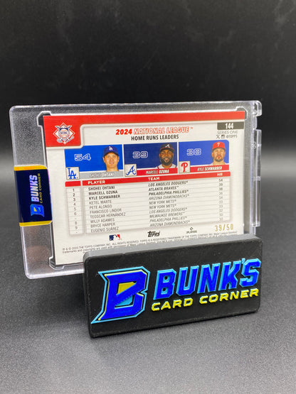 Shohei Ohtani, Marcell Ozuna, Kyle Schwarber 39/50