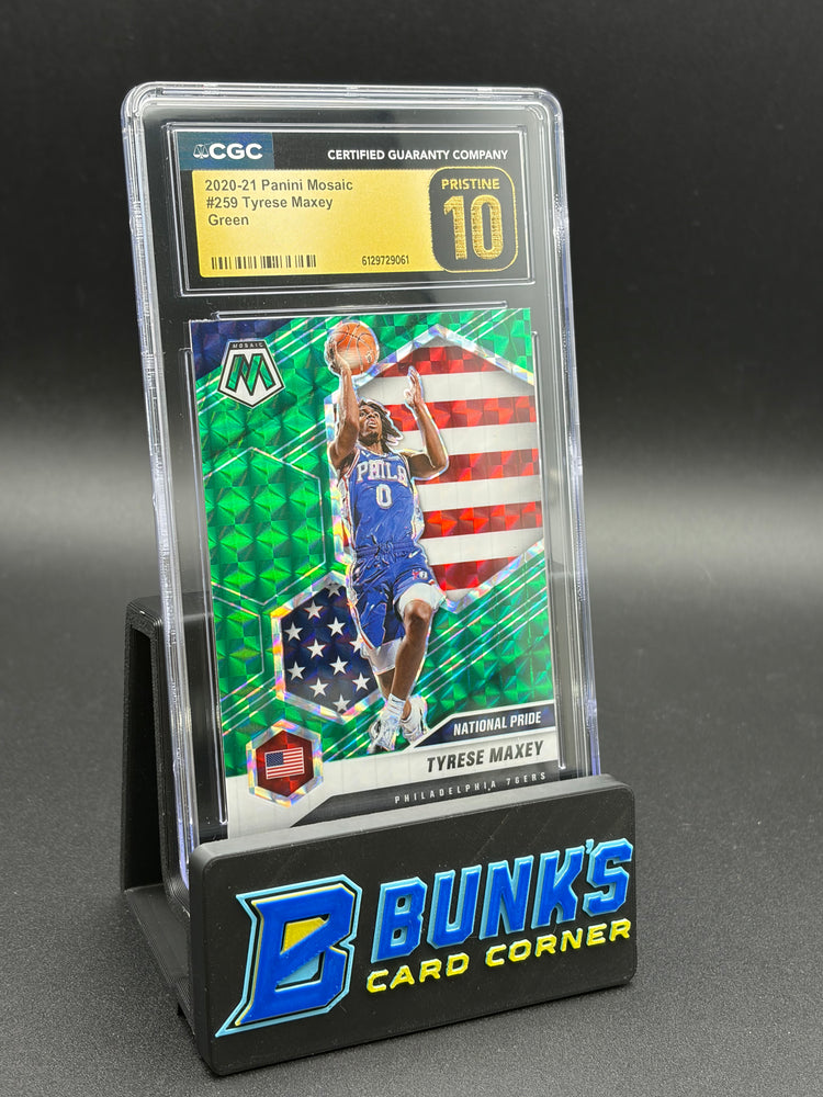 2020-21 Tyrese Maxey Green Mosaic CGC Pristine 10