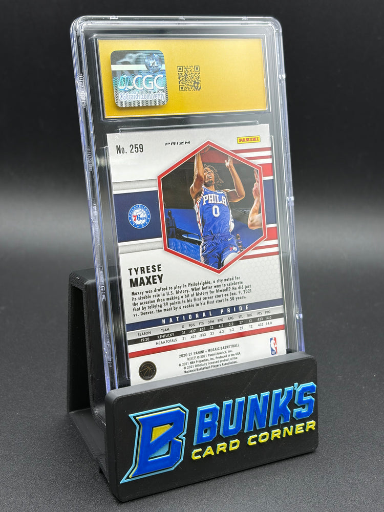 2020-21 Tyrese Maxey Green Mosaic CGC Pristine 10