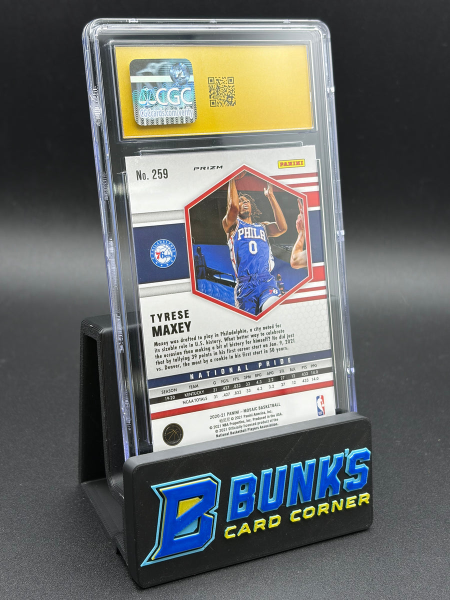 2020-21 Tyrese Maxey Green Mosaic CGC Pristine 10