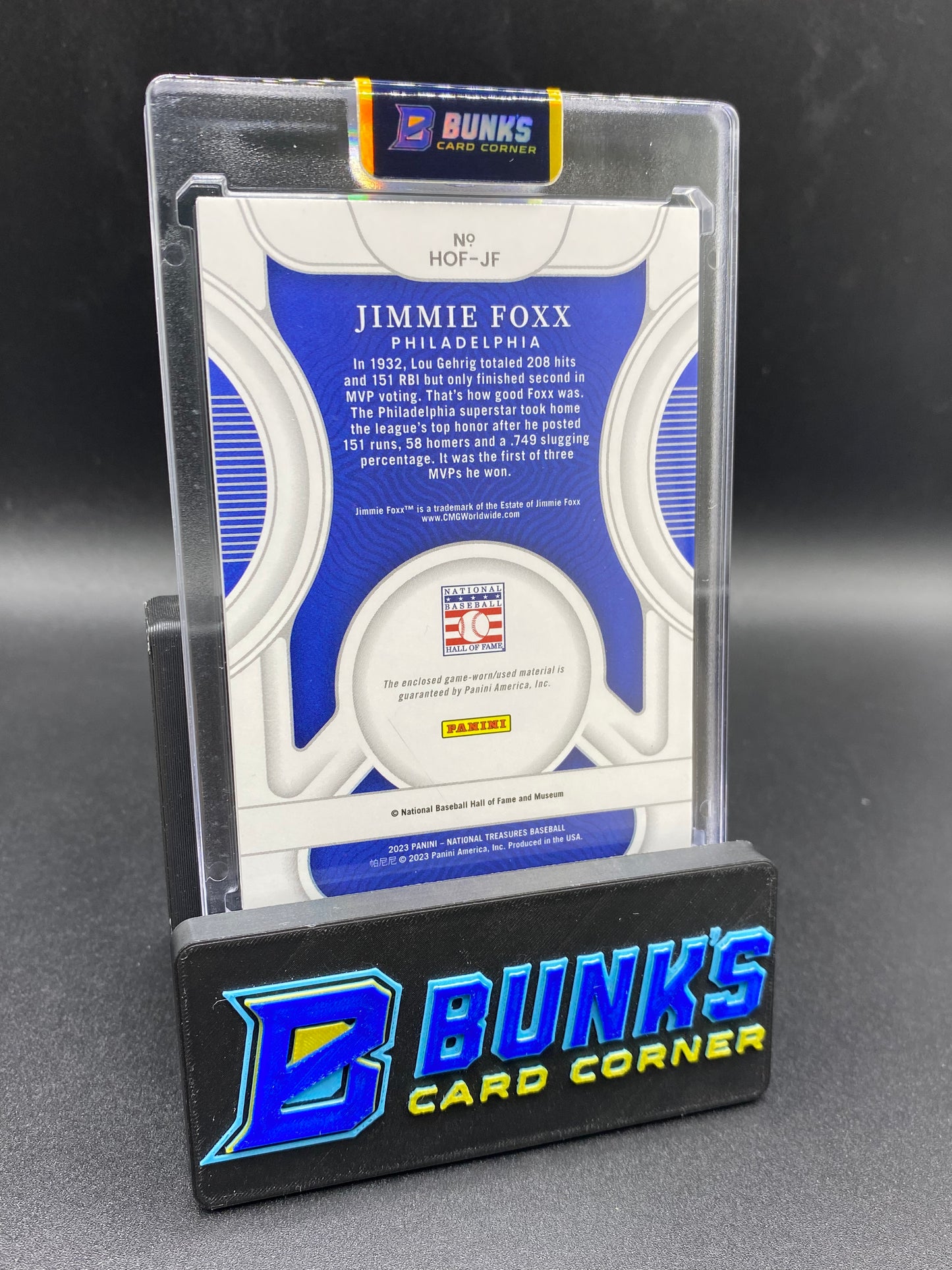 203 Jimmie Foxx National Treasures 1/3