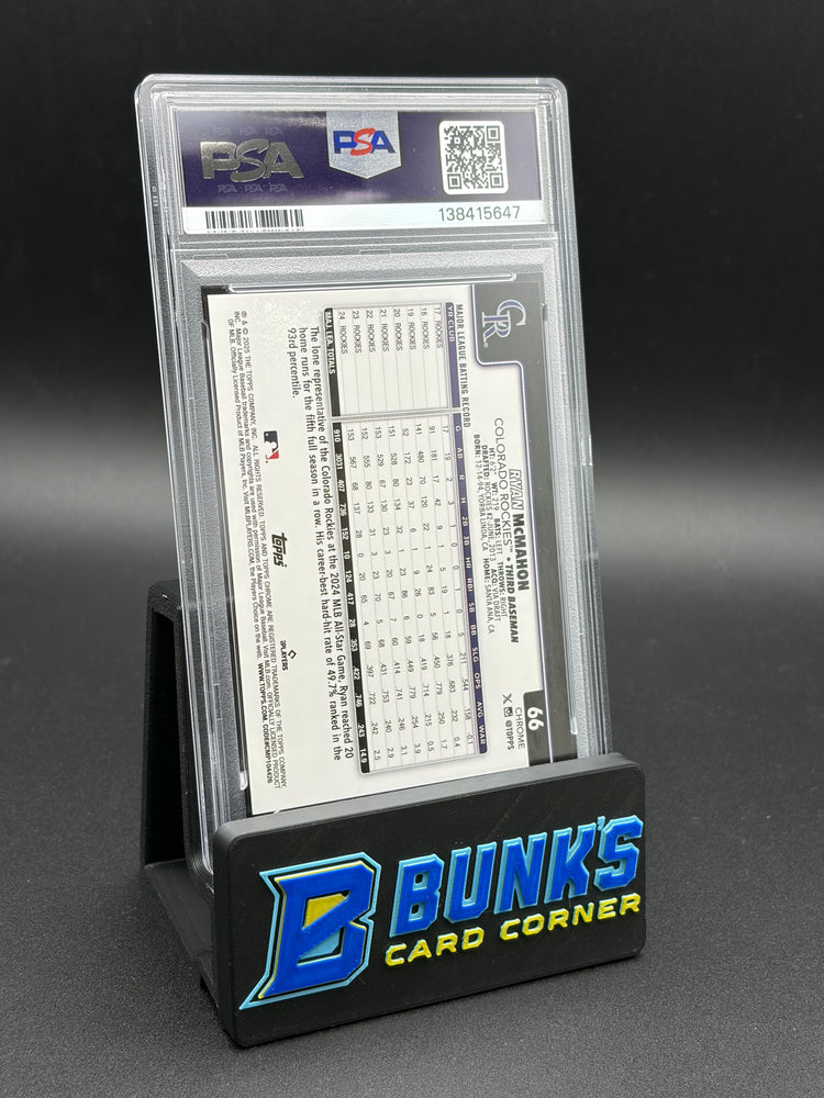 2025 Ryan McMahon Orange Sapphire PSA 9 1/25