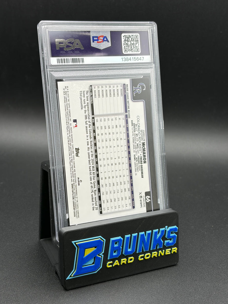 2025 Ryan McMahon Orange Sapphire PSA 9 1/25