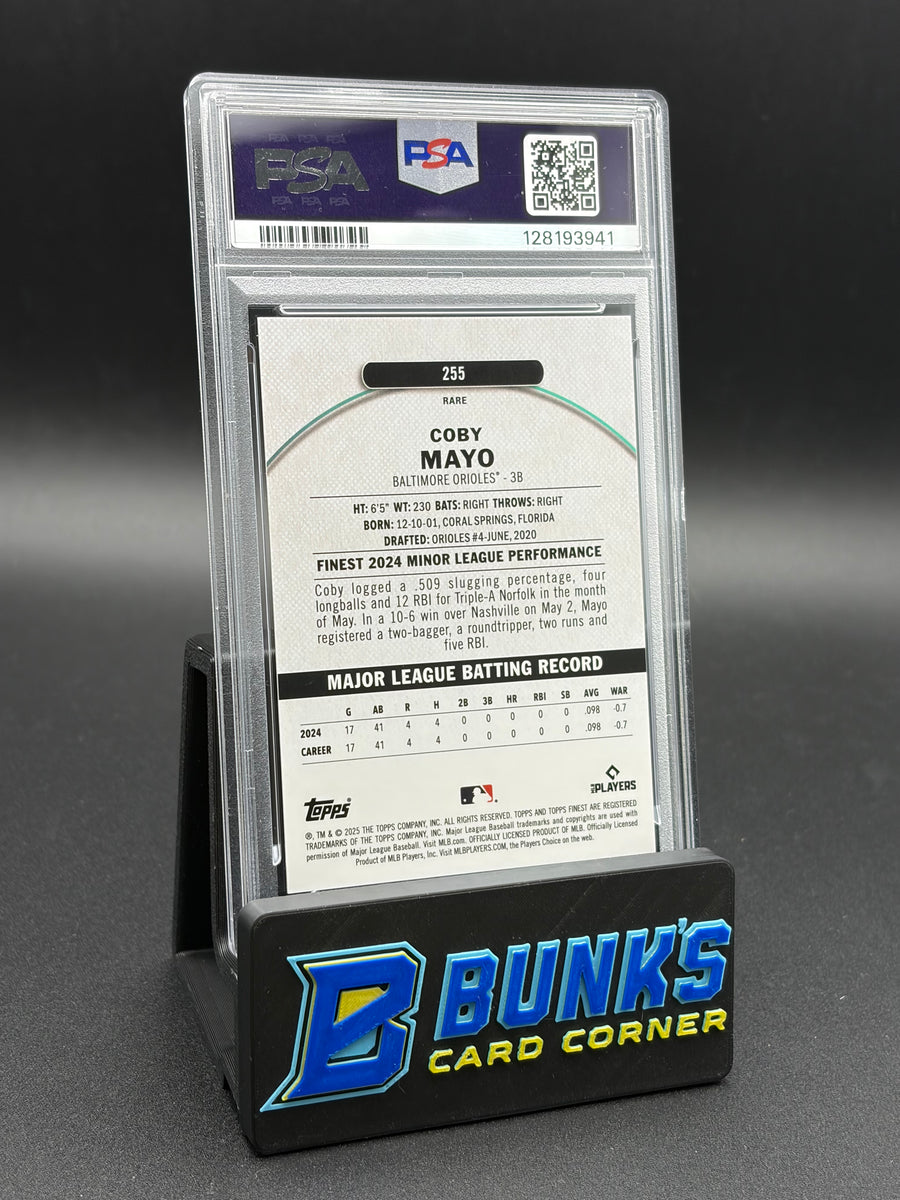 2025 Coby Mayo Gold Refractor PSA 10 RC 9/20