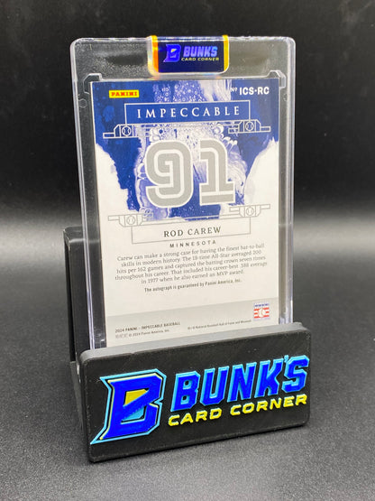 Rod Carew Auto 48/91 Impeccable