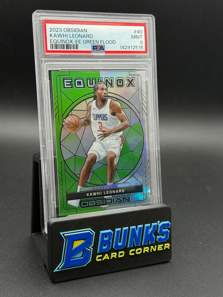 2023 Kawhi Leonard Green Flood Obsidian PSA 9 20/25