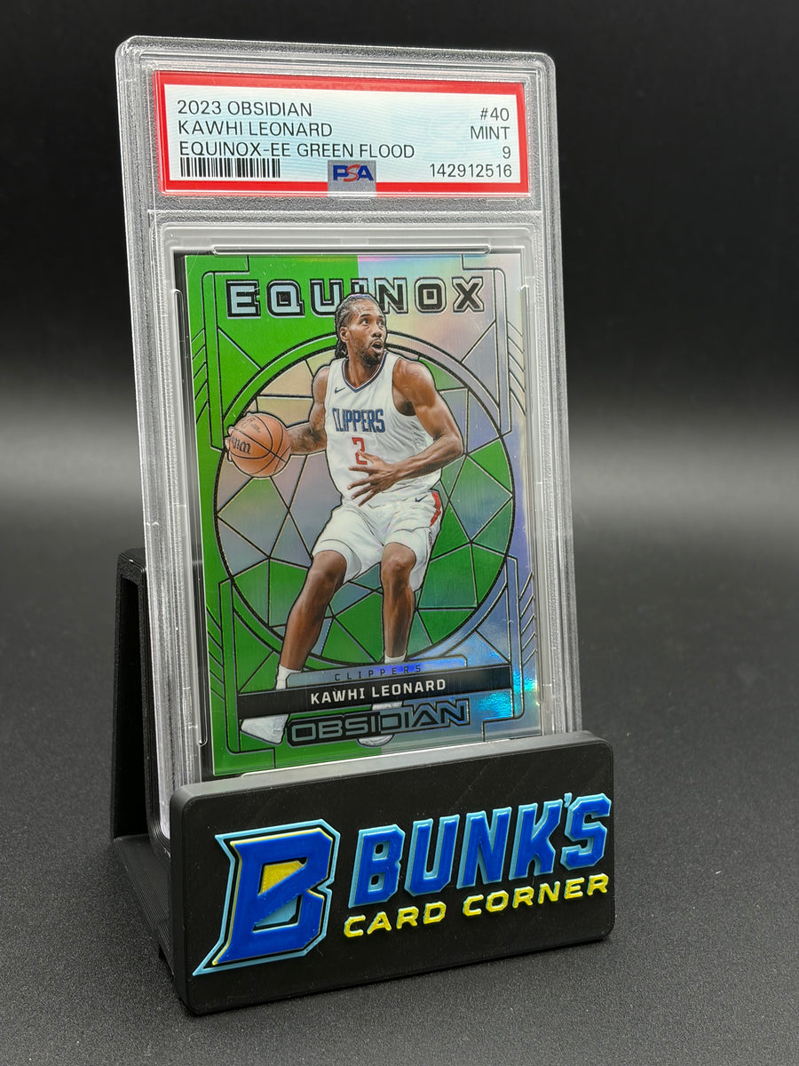 2023 Kawhi Leonard Green Flood Obsidian PSA 9 20/25