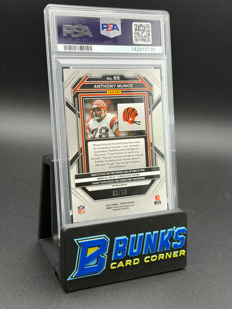 2022 Anthony Munoz No Huddle Red PSA 10 3/50