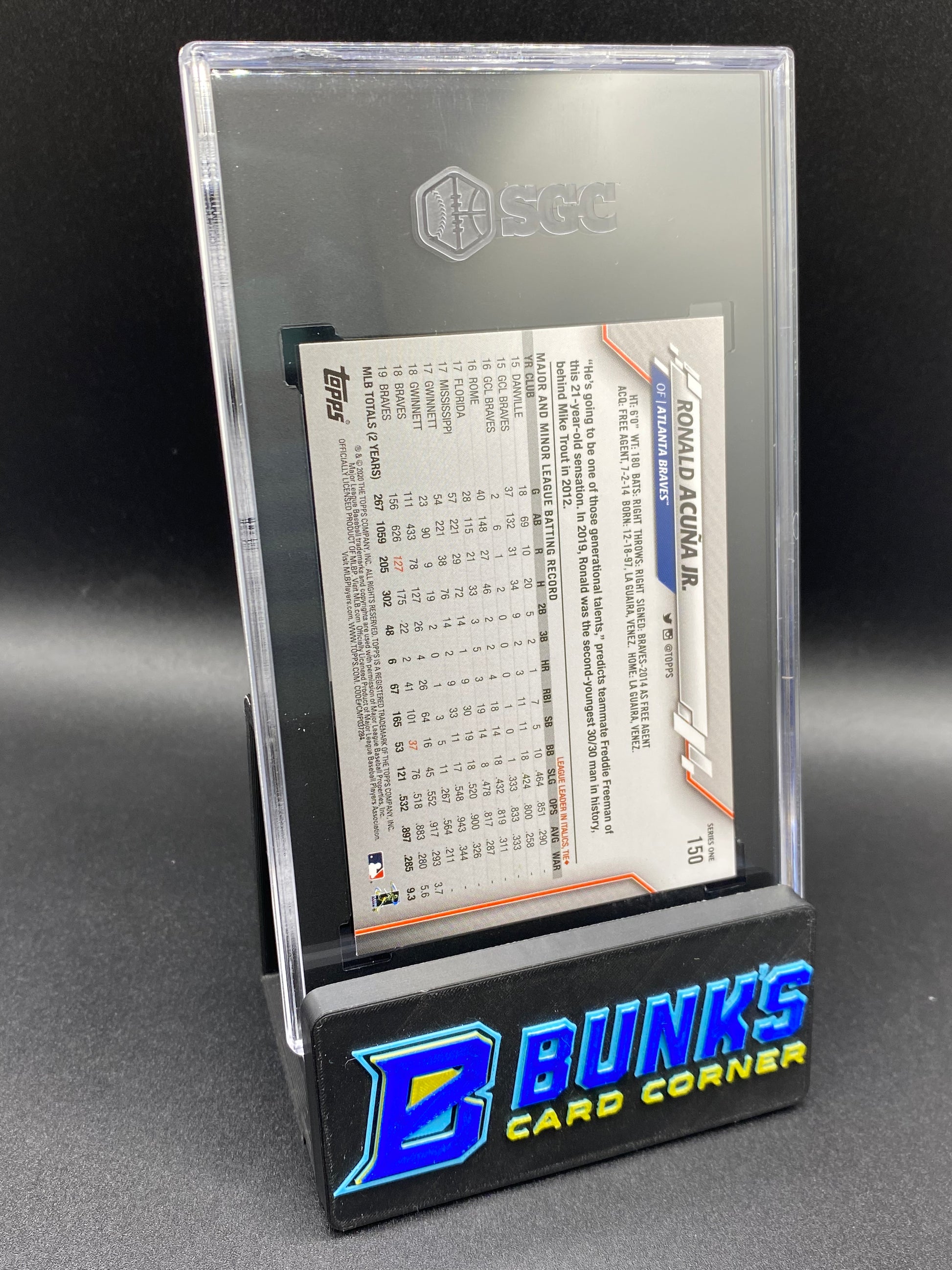 2020 Ronald Acuna Jr. Signing Auto SGC 10 – Bunk's Card Corner