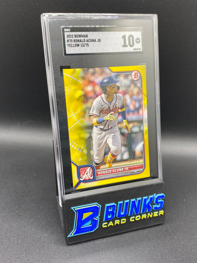 2022 Ronald Acuna Jr. Yellow 13/75 SGC 10