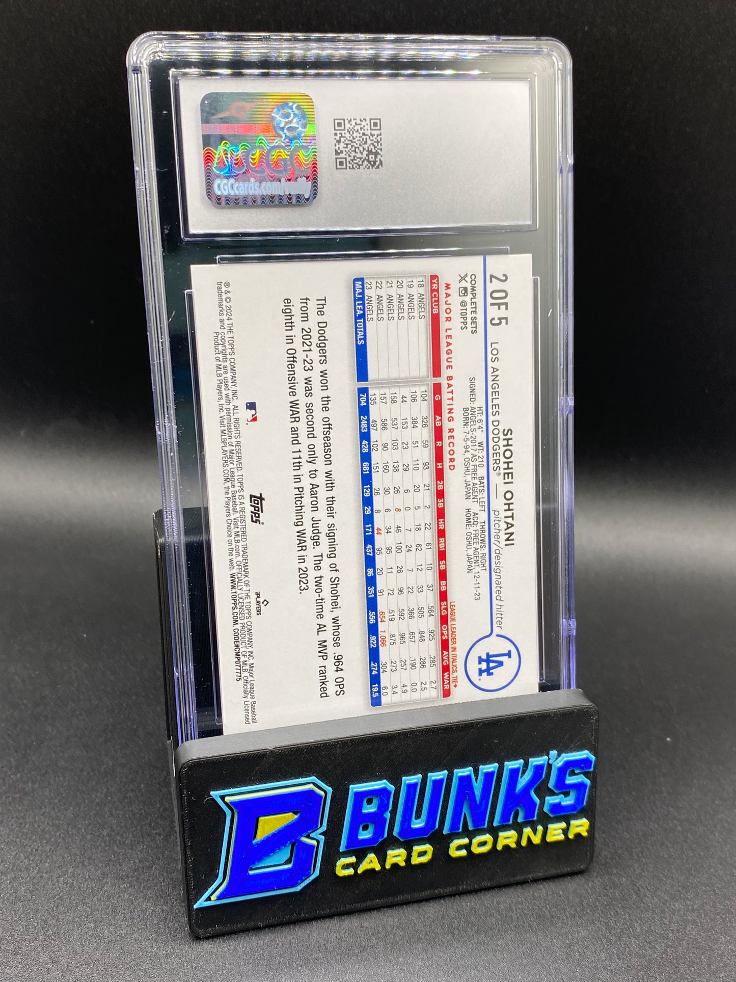 2024 Shohei Ohtani All-Star Game Bonus CGC 9.5
