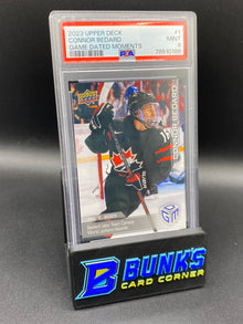 2023 Connor Bedard Game Dated Moments PSA 9