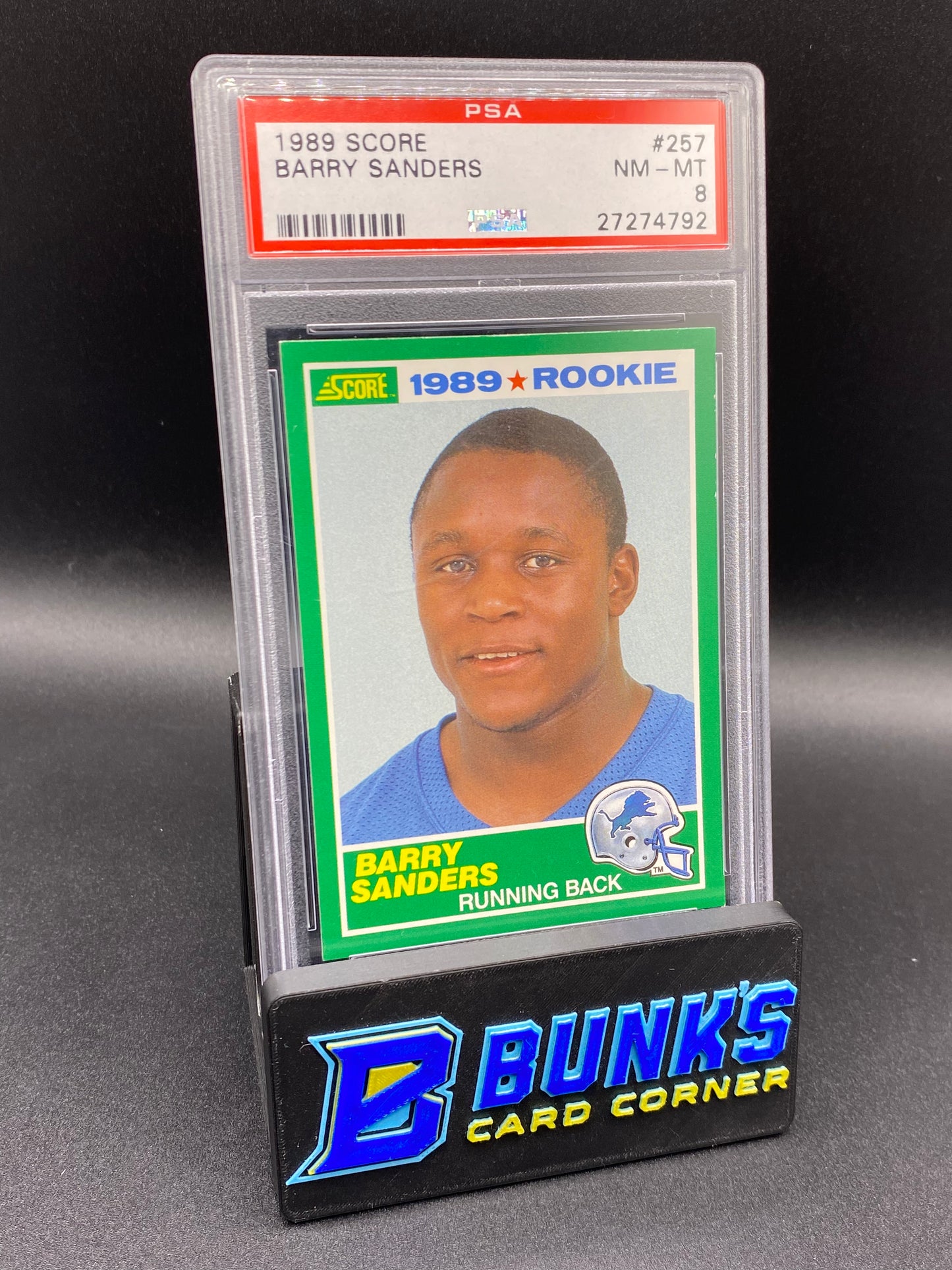1989 Barry Sanders PSA 8