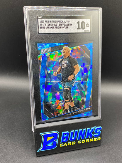 2023 Steve Austin Blue Sparkle Prizm 59/149