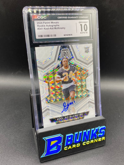 2024 Kool-Aid McKinstry Rookie Auto CGC 10/10