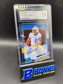 2023 Quentin Johnston Auto CGC 10/10