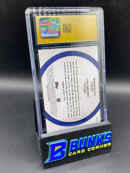 2025 Dynamic Duos Babe Ruth/Lou Gehrig CGC PRISTINE 10