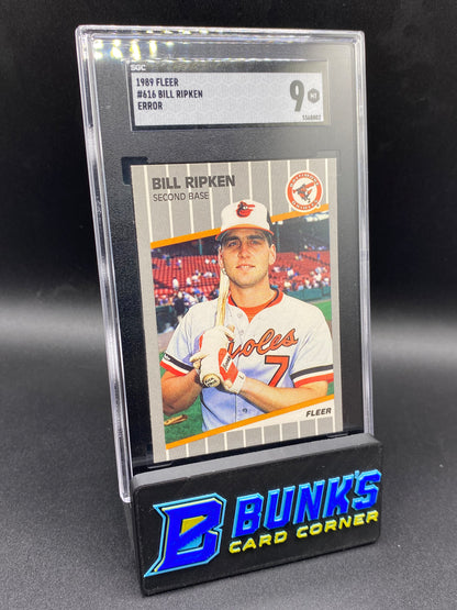 1989 Bill Ripken Error (Words on Bat) CGC 9