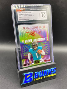 2021 Travis Etienne Jr. Red Rookie Endorsements 67/99 CGC 10/10