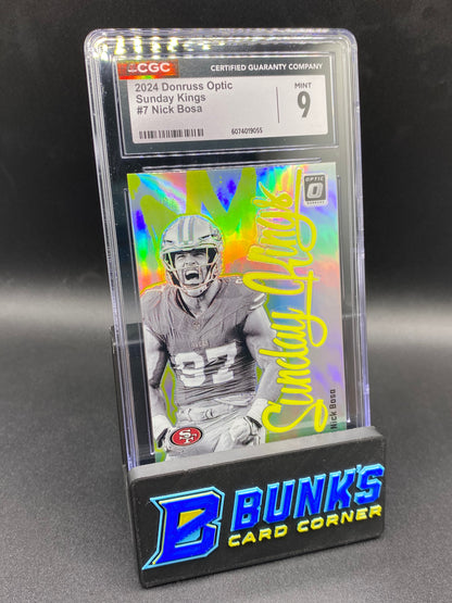 2024 Nick Bosa Sunday Kings CGC 9