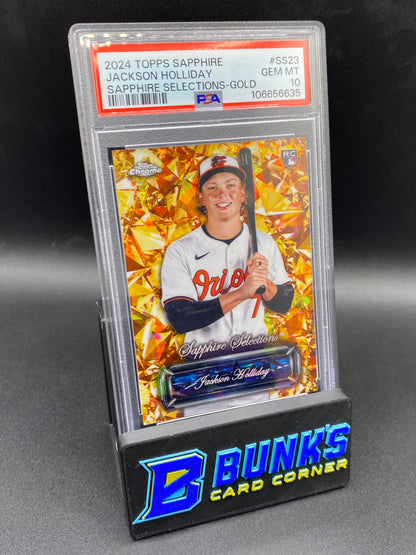 2024 Jackson Holliday Sapphire Selections Gold PSA 10