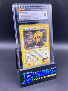 Rocket's Zapdos Holo Celebrations CGC 10